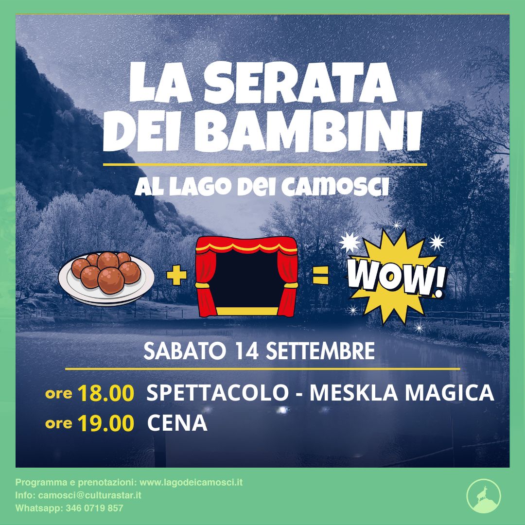 LA SERATA DEI BAMBINI | spettacolo + cena